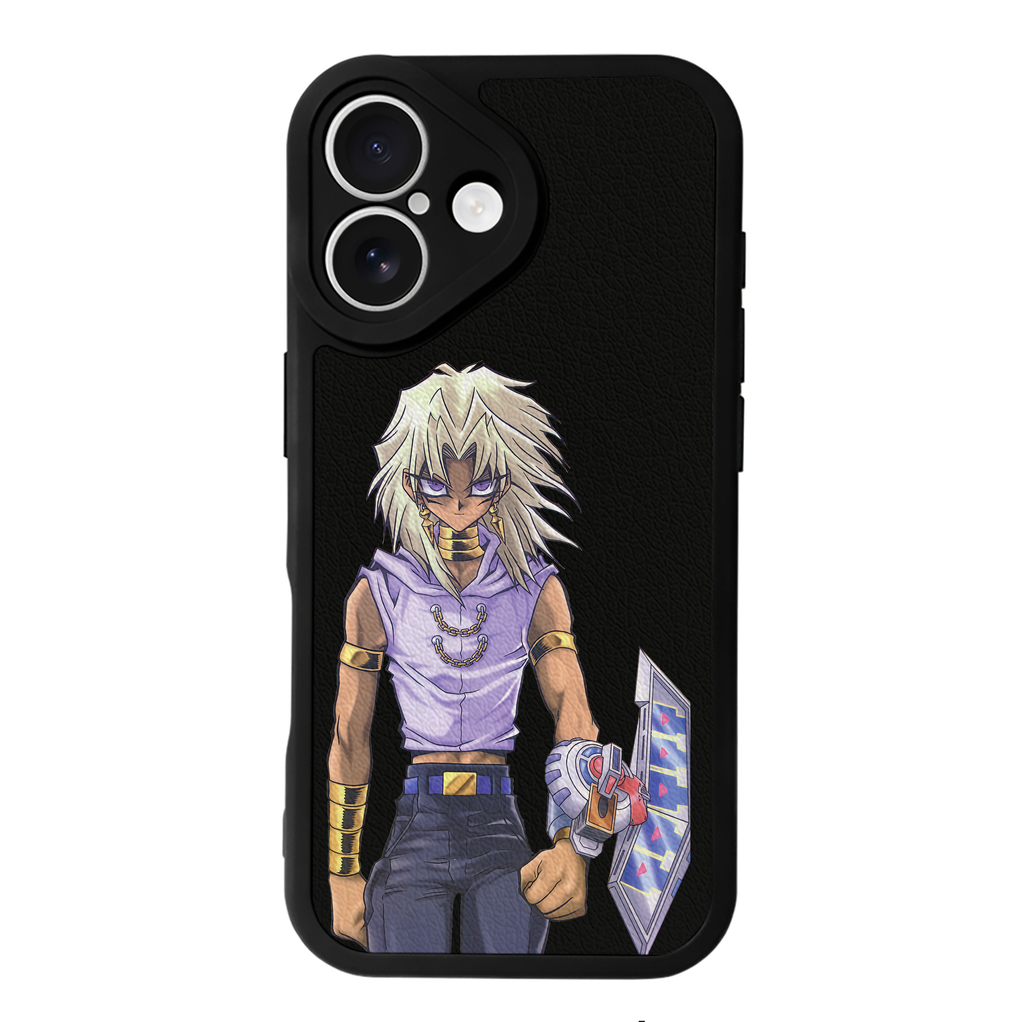 （画像用） 遊☆戯☆王 Yu-Gi-Oh! 【iPhone 16シリーズ対応】シリコンスマホケース（レザー調） 材質：シリコン